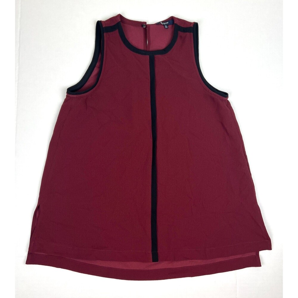 Madewell Womens XS Wine Burgundy Sleeveless Summer Tunic Blouse Top Cool Light